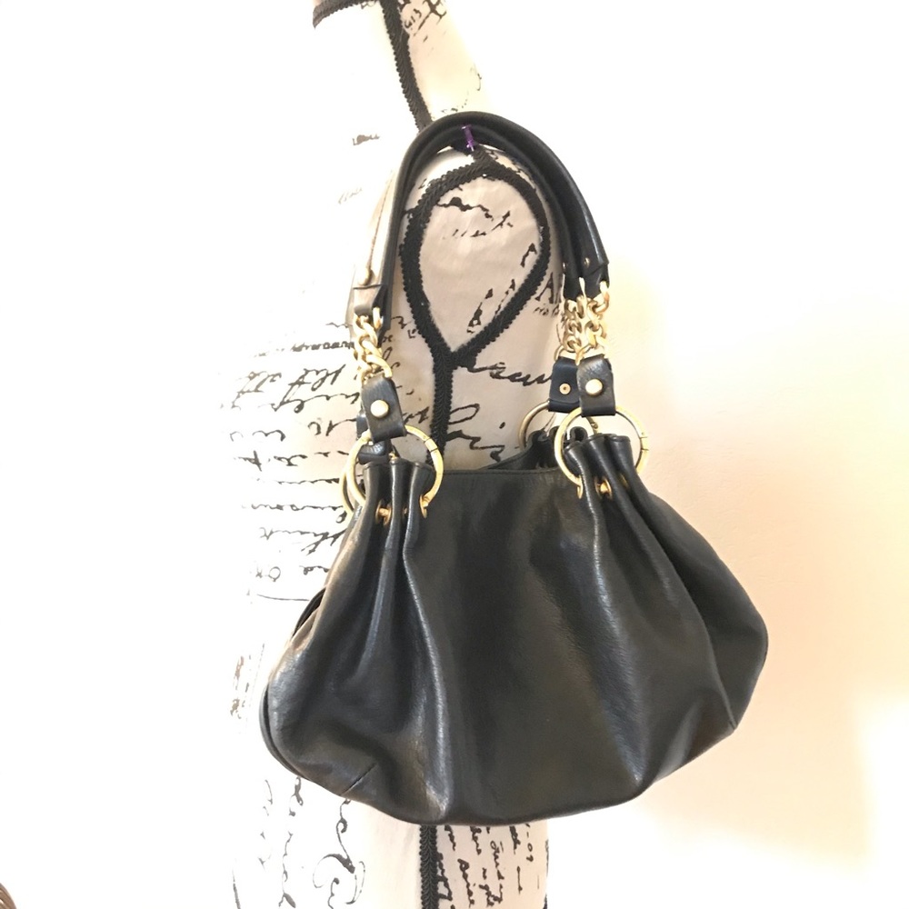 Vintage Juicy Couture Black with Gold hobo bag